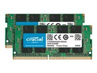 DDR4 - sada - 64 GB: 2 x 32 GB - SO-DIMM 260-pin - 3200 MHz / PC4-25600 - CL22 - 1.2 V - bez vyrovnávací paměti - bez ECC