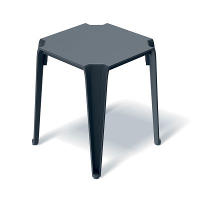 Stolek odkládací LOTTIE 396x396x465mm - uhelná