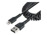 Rugged USB Lightning Cable - Kabel Lightning - USB s piny (male) do Lightning s piny (male) - 50 cm - černá - svinutý