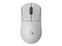Myš - hraní - optický - 5 tlačítka - bezdrátový - 2.4 GHz - přijímač USB Logitech LIGHTSPEED - bílá