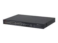 Přepínač - řízený - 24 x 10/100 (PoE) + 2 x combo Gigabit SFP (uplink) - desktop - PoE (360 W)