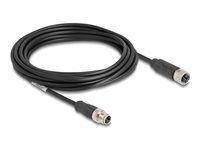 M12 Cable X-coded 8 pin male to female P