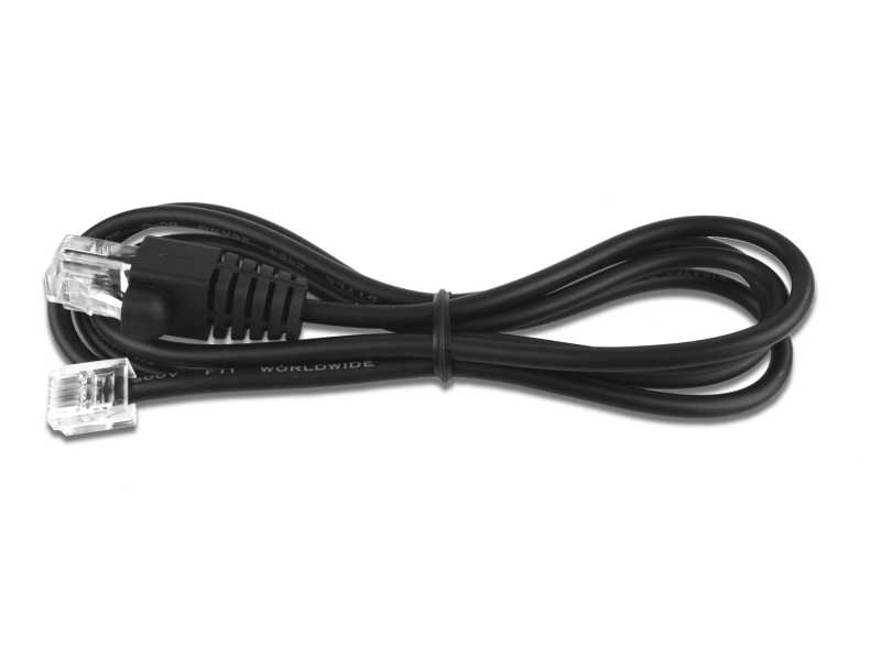 Kabel RJ12 24V pro pokladní zásuvku a tiskárnu, 1,1 m, černý