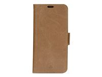 Pouzdro s klopou pro mobilní telefon - kůže full-grain - bronz - pro Apple iPhone 12, 12 Pro