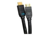 In-Wall M/M - Kabel HDMI s ethernetem - HDMI s piny (male) do HDMI s piny (male) - 10.7 m - černá - aktivní, podpora 4K60Hz