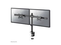 Montážní sada - plný pohyb - pro 2 LCD displeje - černá - velikost obrazovky: 10"-27" - upevnění svorkou, průchodka, upevnitelné na stůl