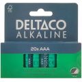 DELTACO ALKALINE, Batérie alkalické AAA, LR3 20ks