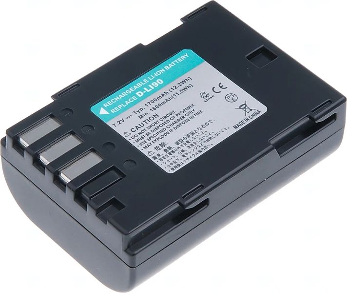 Baterie T6 Power pro Pentax D-Li90, 1620mAh, 11,7Wh