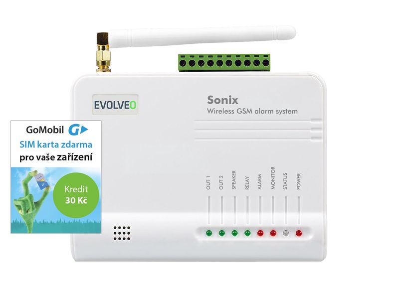 EVOLVEO Sonix, bezdrátový GSM alarm