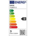 LED žárovka E27 2,5W Classic Mini Globe bílá teplá EMOS ZQ6D11