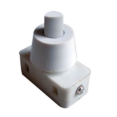 Přepínač tlačítko kulaté typ-1 ON-OFF 250V/1A bílé