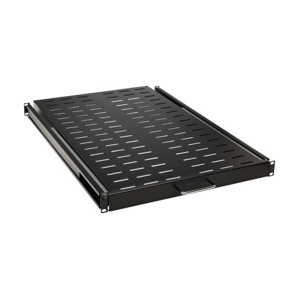 Police posuvná SmartRack 1U, nosnost 22.7kg, hloubka 719mm, odvětrávaná