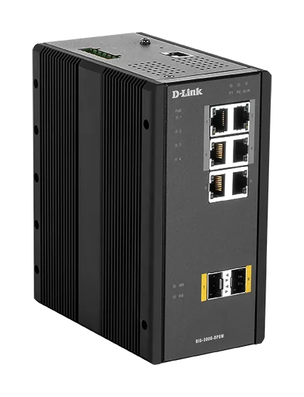 D-Link DIS-300G-8PSW Industrial Gigabit Managed PoE Switch with SFP slots