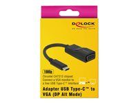 Nástroj pro převod videa - Chrontel CH7212 - USB-C - VGA - černá - maloobchod