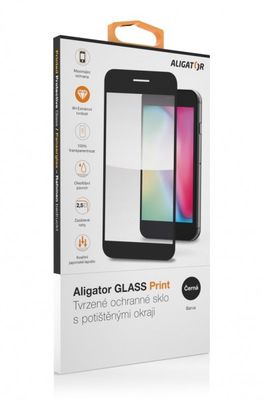 Aligator sklo GLASS PRINT Samsung A26 (5G) černá