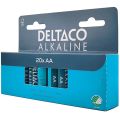 DELTACO ALKALINE, Batérie alkalické AA, LR06 20ks