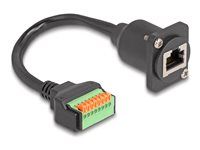 D-Type Cable RJ45 jack to Terminal Block