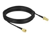 Kabel antény - SMA zástrčka do SMA zásuvka - 7.5 m - koaxiál - černá