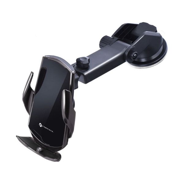 Držák do auta s nabíjením FORCELL F-Grip HS1 s přísavkou