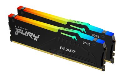 Kingston FURY Beast EXPO/DDR5/64GB/5600MHz/CL40/2x32GB/RGB/Black