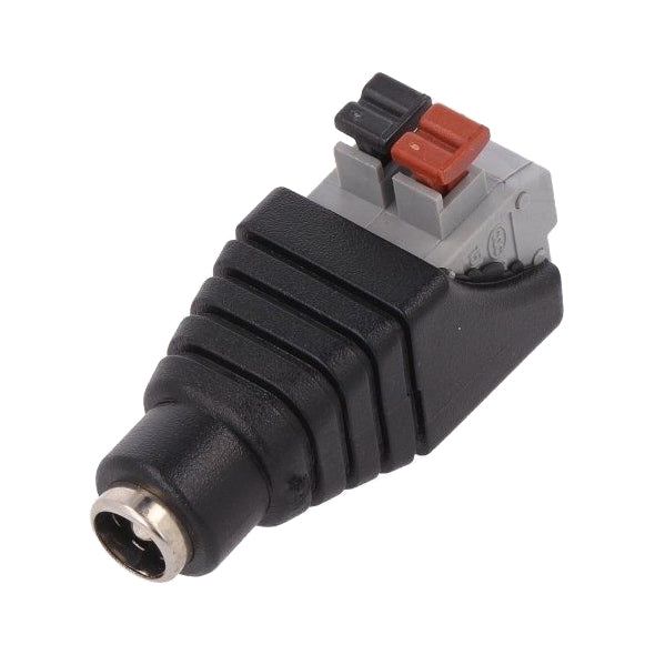 Zásuvka DC 2,1mm svorka s pružinou