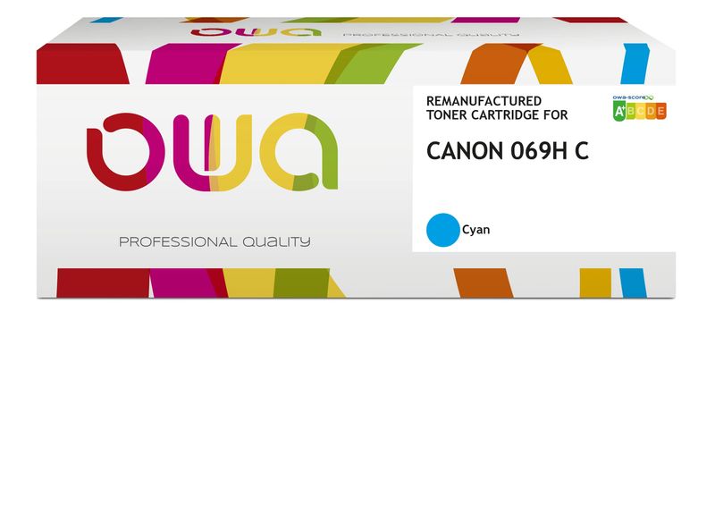 OWA Armor toner kompatibilní s Canon CRG-069H C, 5500st, modrá/cyan