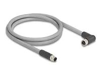 M12 Cable L-coded 5 pin male straight to