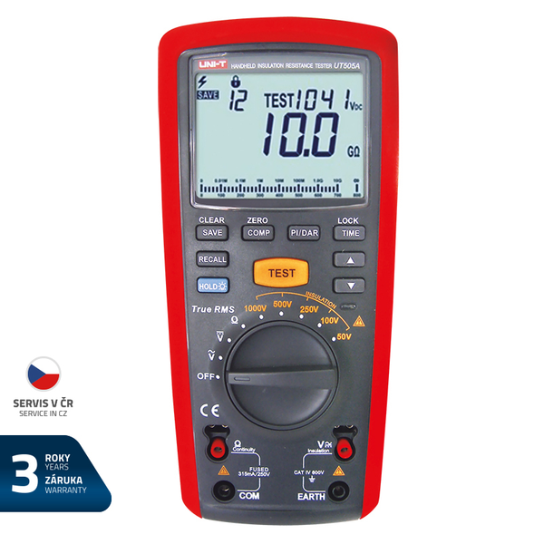 Tester izolačního odporu UNI-T UT505A