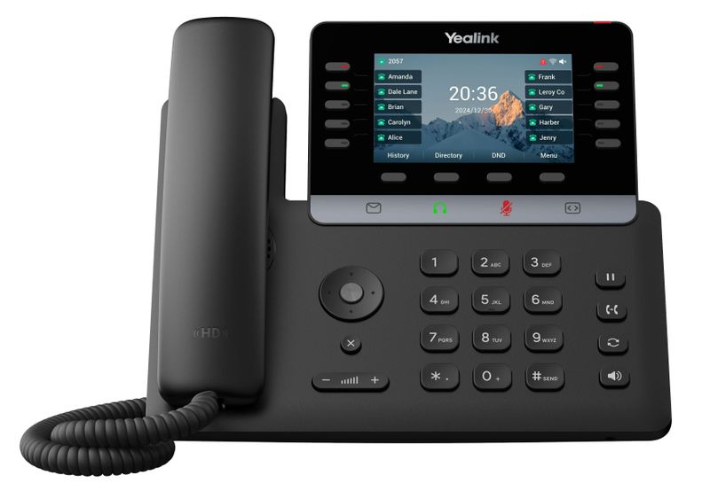 Yealink SIP-T74W SIP telefon, PoE, 4,3", 16 SIP účtů, BT, Wi-Fi