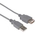 PremiumCord KUPAA5 kabel USB2.0 A-A 5m, šedý