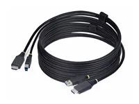 StarTech 10ft (3m) HDMI and USB 5Gbps KVM Cable - Kabel klávesnice / videa / myši (KVM) - HDMI, USB typ A (M) do HDMI, USB Type B (M) - 3 m - podpora 4K60Hz, podpora HDR10 - cerná