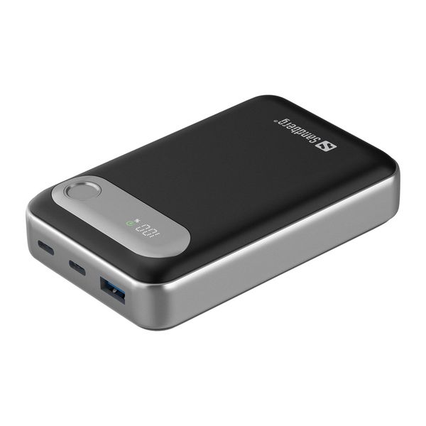 Sandberg Travel Powerbank 20000 mAh PD35W, kompaktní powerbanka s USB-C PD, černá