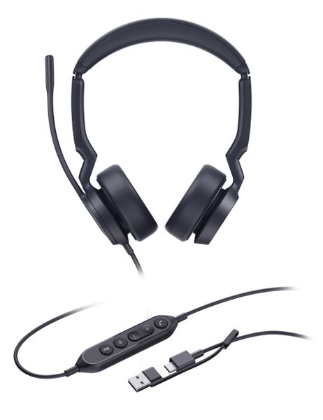 Yealink UH44 Dual UC USB-C/A, náhlavní souprava