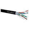 SOLARIX kabel CAT6A STP PE Fca, 500 m, černý