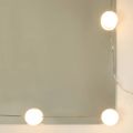 vidaXL Toaletný stolík s LED sivý sonoma 100x40x120 cm