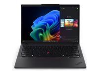 Provedění závěsu 180 stupňů - Intel Core Ultra 5 - 225U / až 4.8 GHz - Win 11 Pro - Intel Graphics - 16 GB RAM - 512 GB SSD TCG Opal Encryption 2, NVMe - 14" IPS 1920 x 1200 - Gigabit Ethernet - Wi-Fi 6E, Bluetooth - černá - kbd: česká/slovenská - s Lenovo Premier Support 3 roky, kompenzace CO2 0,5 tuny (2. generace)