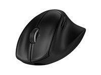 Myš - ergonomický - 21° polovertikální náklon - pravák - 7 tlačítka - bezdrátový - Bluetooth, 2.4 GHz - bezdrátový přijímač USB - černá