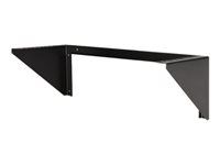 19 inch Steel Vertical Mounting Bracket for Network and Data Equipment (RK419WALLV) - Montážní držák - montáž na stěnu - černá - 4U - 19"