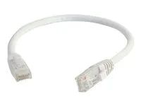 Patch kabel - RJ-45 (M) do RJ-45 (M) - 30 cm - UTP - CAT 6 - lisovaný, provedení bez hrbolků, licna - bílá