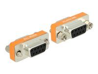 Sériová redukce (samčí-samičí) - DB-9 (F) do DB-9 (F) - křídlové šrouby