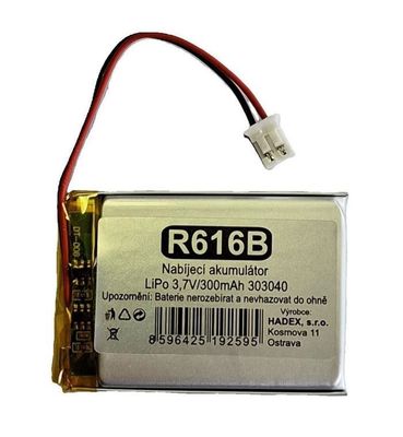 Nabíjecí baterie LiPo 3,7V/300mAh 303040 HADEX
