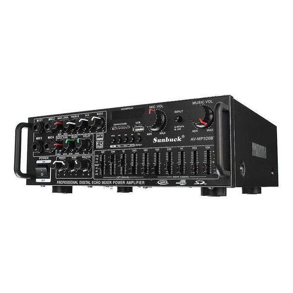 Zesilovač, rádio, bluetooth, přehrávač MP3 Sunbuck AV-MP326BT