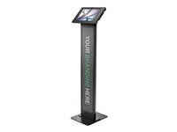 Black - Škříň - pro tablet - brandable - uzamykatelný - kov, polypropylen - černá - velikost obrazovky: 11" - podlahové provedení - pro Apple 11-inch iPad Air (M2, M3)