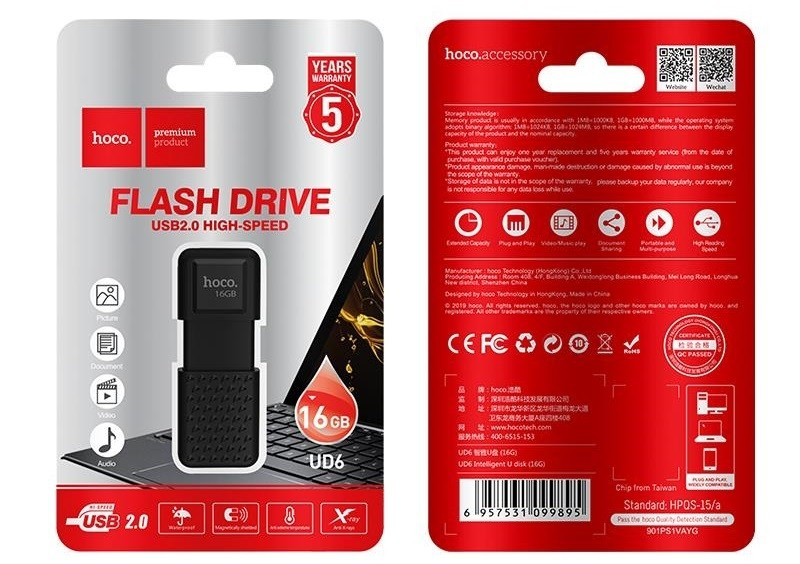 HOCO UD6 USB 2.0 16GB flash disk