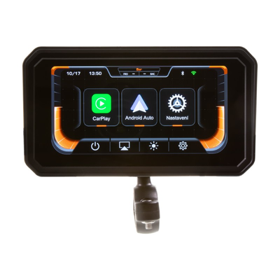 Motocyklový displej Apple CarPlay / Android Auto CARCLEVER DS-126CA