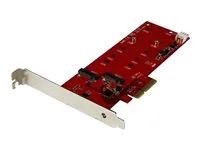 Startech 2x M.2 SATA SSD Controller Card - PCIe - PCI Express M.2 SATA III Controller - NGFF Card Adapter (PEX2M2) - Radic úložište - M.2 - M.2 Card / SATA 6Gb/s - PCIe 2.0 x2 - pro P/N: BNDTB10GI, BNDTB210GSFP, BNDTB310GNDP, BNDTB410GSFP, BNDTB4M2E1, BNDTBUSB3142