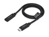 StarTech - Prodlužovací USB kabel - USB-C (M) do USB-C (F) - USB4 - 5 A - 60 cm - pasivní, rychlost prenosu dat až 40 Gbps, podpora napájení až 240 W, podpora 4K240Hz, podpora 8K60Hz, podpora 8K120Hz (7680 x 4320), dual 4K120Hz support - cerná
