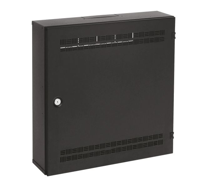 Rozvádzač SOHO LC-18 s lištami 2U, 4U a 11U, 550x550x150mm čierna RAL9005