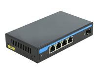 Přepínač - 4 x 10/100/1000 (PoE+) + 1 x gigabitů SFP - desktop - PoE+ (60 W)