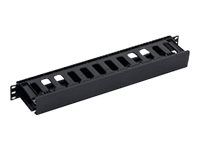 19'' vyvazovací panel 1U plastový, černý RAL9005
